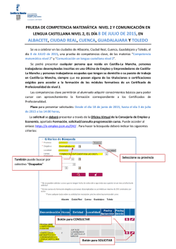 albacete, ciudad real, cuenca, guadalajara y toledo