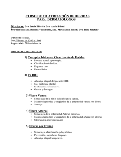 CURSO DE CICATRIZACION DE HERIDAS PARA