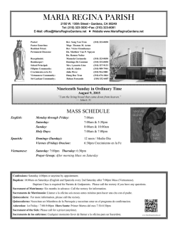 MARIA REGINA PARISH - Maria Regina Catholic Church