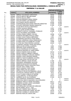 1era Pr&aacute;ctica - CEPRE UNAC - Universidad Nacional del Callao.