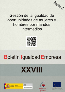 Gesti&oacute;n de la igualdad de oportunidades de mujeres y hombres por