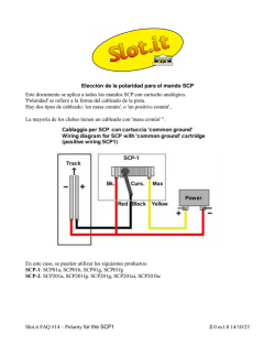 Elecci&oacute;n de la polaridad para el mando SCP Este