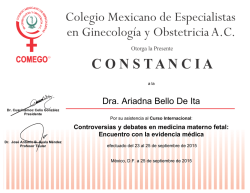 Dra. Ariadna Bello De Ita