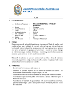 SILABO I. DATOS GENERALES 1.1. Nombre de la Asignatura
