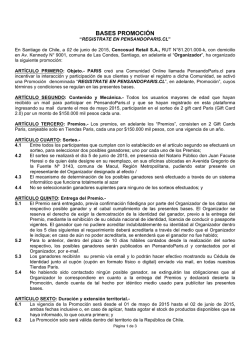 BASES PROMOCI&Oacute;N - Pensando Paris
