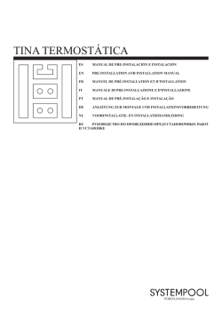 TINA TERMOSTATICA - Pre e Instalacion