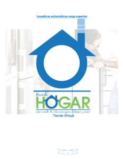 Lavadoras autom&aacute;ticas carga superior