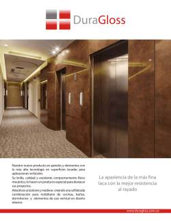 La apariencia de la m&aacute;s fina laca con la mejor resistencia al rayado