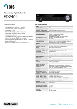 Videograbador digital de 4 canales IDIS ED2404