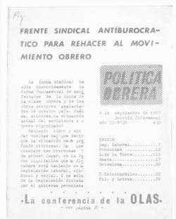 La conferencia de la OLAS