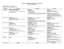 Descargar agenda de conferencias