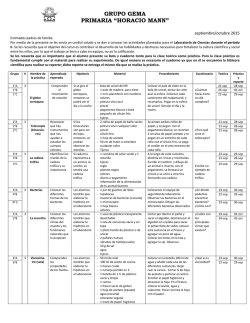 GRUPO GEMA PRIMARIA &ldquo;HORACIO MANN&rdquo;