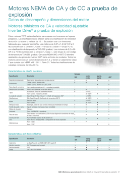 Motores NEMA de CA y de CC a prueba de explosi&oacute;n