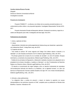 Carolina Andrea Riveros Ferrada Abogada Doctora en Derecho