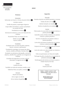 Primeros Entrantes Salmorejo con huevo y virutas de jam&oacute;n ib&eacute;rico