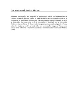 Dra. Martha Areli Ram&iacute;rez S&aacute;nchez