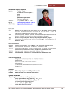 Dra. Martha Guerrero Olazar&aacute;n - Academia Mexicana de Ciencias