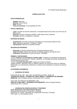 CV Carlos Hern&aacute;n Moscuzza
