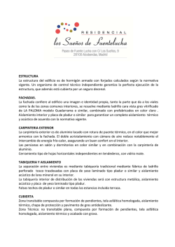 ESTRUCTURA La estructura del edificio es de hormig&oacute;n armado