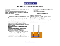 SISTEMA DE CONTEO DE PASAJEROS - Transporta