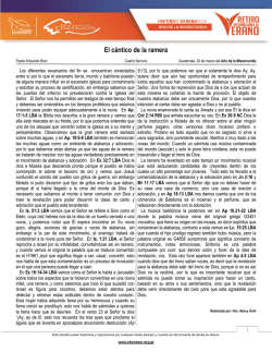 El c&aacute;ntico de la ramera - Ministerios Ebenezer Guatemala