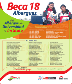 BECA 18 ALBERGUES - COMUNICADO LA RAZ&Oacute;N 29.5x25CM