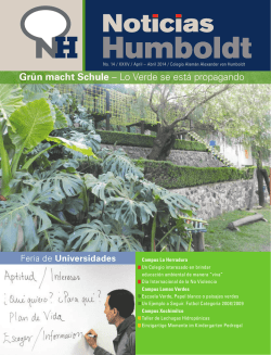 Gr&uuml;n macht Schule - Colegio Alem&aacute;n Alexander von Humboldt