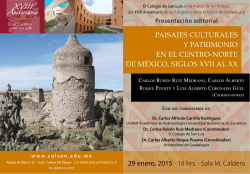 PAISAJES CULTURALES Y PATRIMONIO EN EL CENTRO