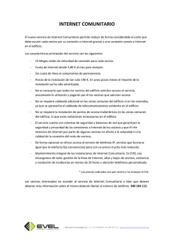 Internet Comunitario EVEL - Para todo lo que quieras saber y opinar