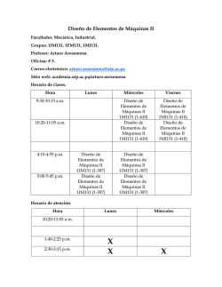 Dise&ntilde;o de Elementos de M&aacute;quinas II