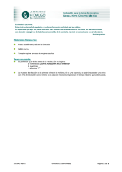 Urocultivo chorro medio