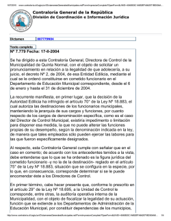 Cometido Funcionario Cargo Denominaci&oacute;n Especifica Municipal