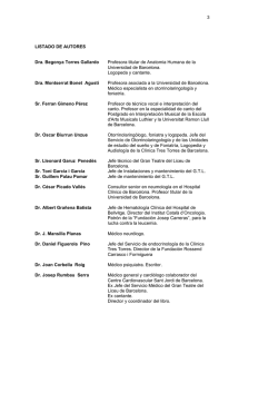 3 LISTADO DE AUTORES Dra. Begonya Torres