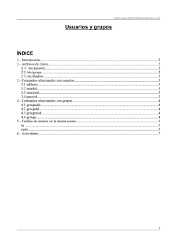 Usuarios y grupos