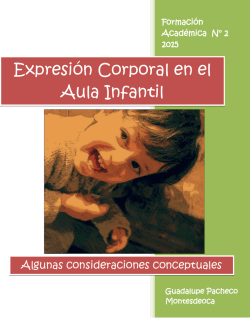 Expresi&oacute;n Corporal en el Aula Infantil | Guadalupe Pacheco