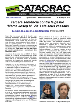 Tercera sent&egrave;ncia contra - Catac-Cts-Iac