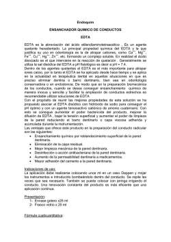 Endoquim ENSANCHADOR QUIMICO DE CONDUCTOS EDTA