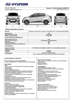 Ficha t&eacute;cnica Hyundai Grand i10 Sed&aacute;n