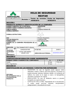 FORMULARIO-HOJA DE SEGURIDAD