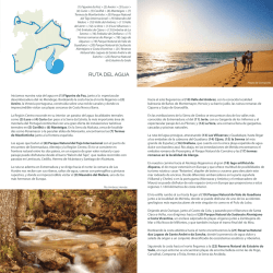 RUTA DEL AGUA