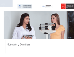 Nutrici&oacute;n y Diet&eacute;tica - UA - Admision 2016