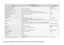 1&ordm; BACH - I.E.S. Galileo Galilei