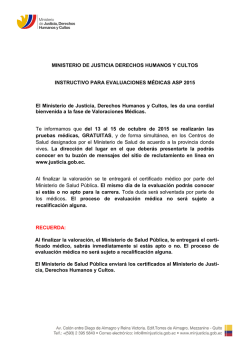 MINISTERIO DE JUSTICIA DERECHOS HUMANOS Y CULTOS