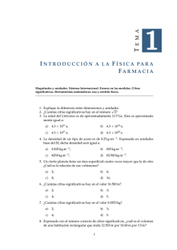 E M A INTRODUCCI&Oacute;N A LA F&Iacute;SICA PARA FARMACIA