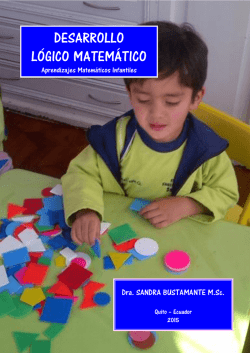 Desarrollo L&oacute;gico Matem&aacute;tico - Aprendizajes Matem&aacute;ticos Infantiles