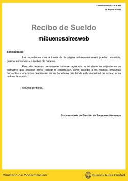 Recibo de Sueldo - Mi Buenos Aires Web