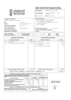 recibo justificativo del pago de salarios rebut justificatiu del