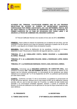 Acuerdo de 9 de julio. Aprobados 1&ordm; ejercicio (PDF. 12 KB )