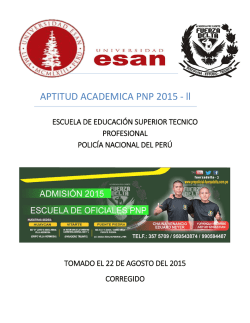 ULTIMO EXAMEN APTITUD ACADEMICA 2015