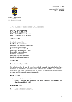 Pleno extraordinario 28-04-2015